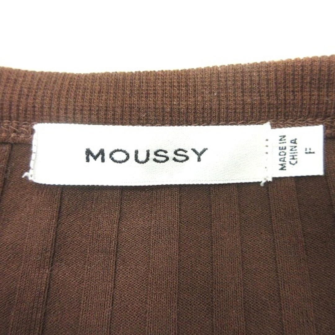 moussy(マウジー)のマウジー moussy ワンピース マキシ ロング ノースリーブ F 茶 ■MO レディースのワンピース(ロングワンピース/マキシワンピース)の商品写真