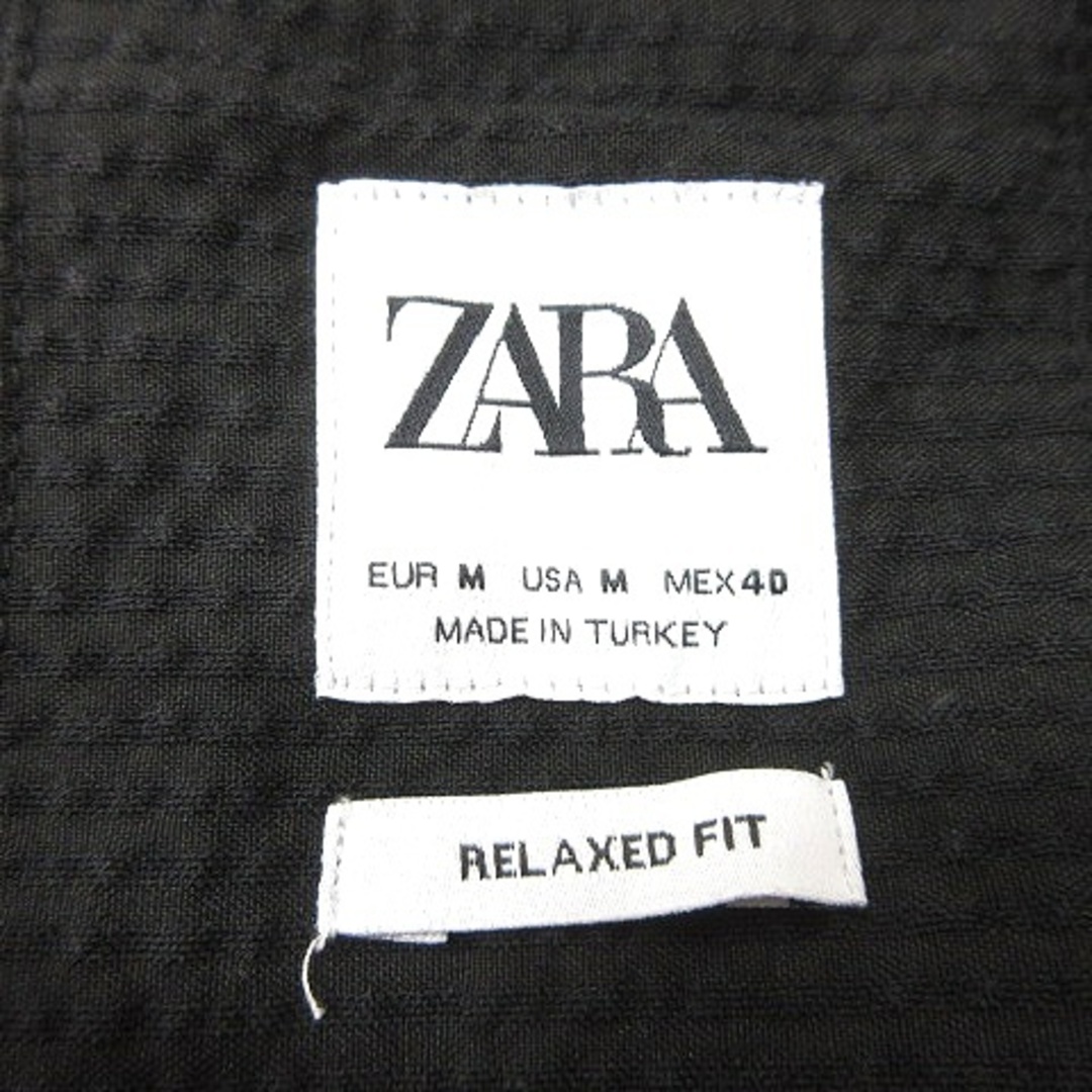 ZARA(ザラ)のザラ ZARA シャツ 長袖 M 黒 ブラック /MN ■MO メンズのトップス(シャツ)の商品写真