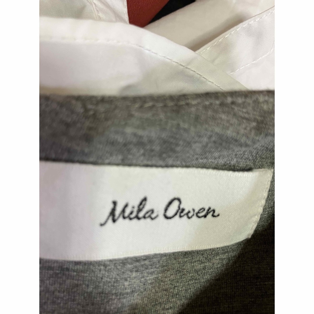 Mila Owen(ミラオーウェン)のMila Owenミラオーウェン　ブラウス　シャツ　カットソー　ドッキング レディースのトップス(シャツ/ブラウス(半袖/袖なし))の商品写真