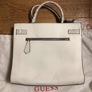 美品 GUESS パイソン柄✖️白 A4対応 トートバッグ 2way