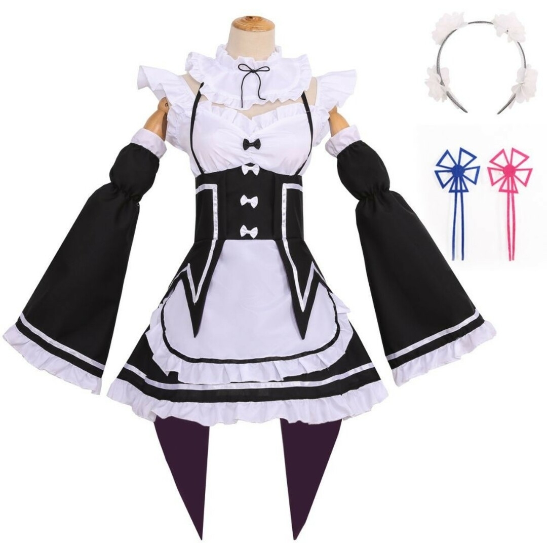 ☆Lサイズ Re:ゼロから始める異世界生活 コスプレ メイド服 リゼロ ... ☆Sサイズ Re:ゼロから始める異世界生活 コスプレ メイド服 リゼロ 衣類 b