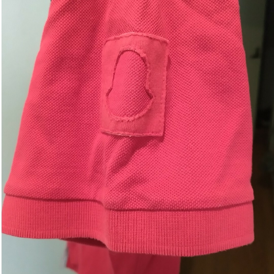 MONCLER(モンクレール)のモンクレール　ポロシャツ　赤 メンズのトップス(ポロシャツ)の商品写真