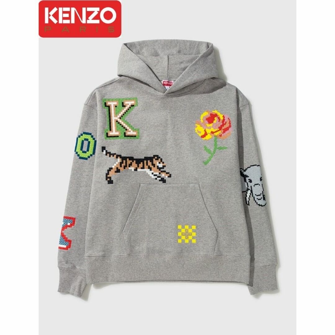 KENZO(ケンゾー)のKENZO PIXEL オーバーサイズ フーディー メンズのトップス(パーカー)の商品写真