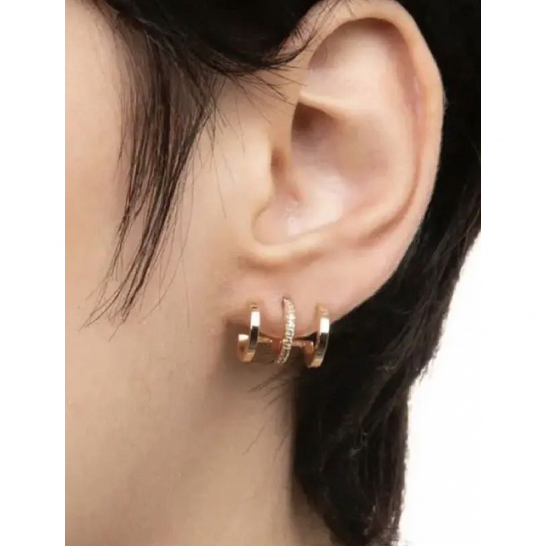 アクセサリー美品　hirotaka 3連 ピアス Manhattan Earring