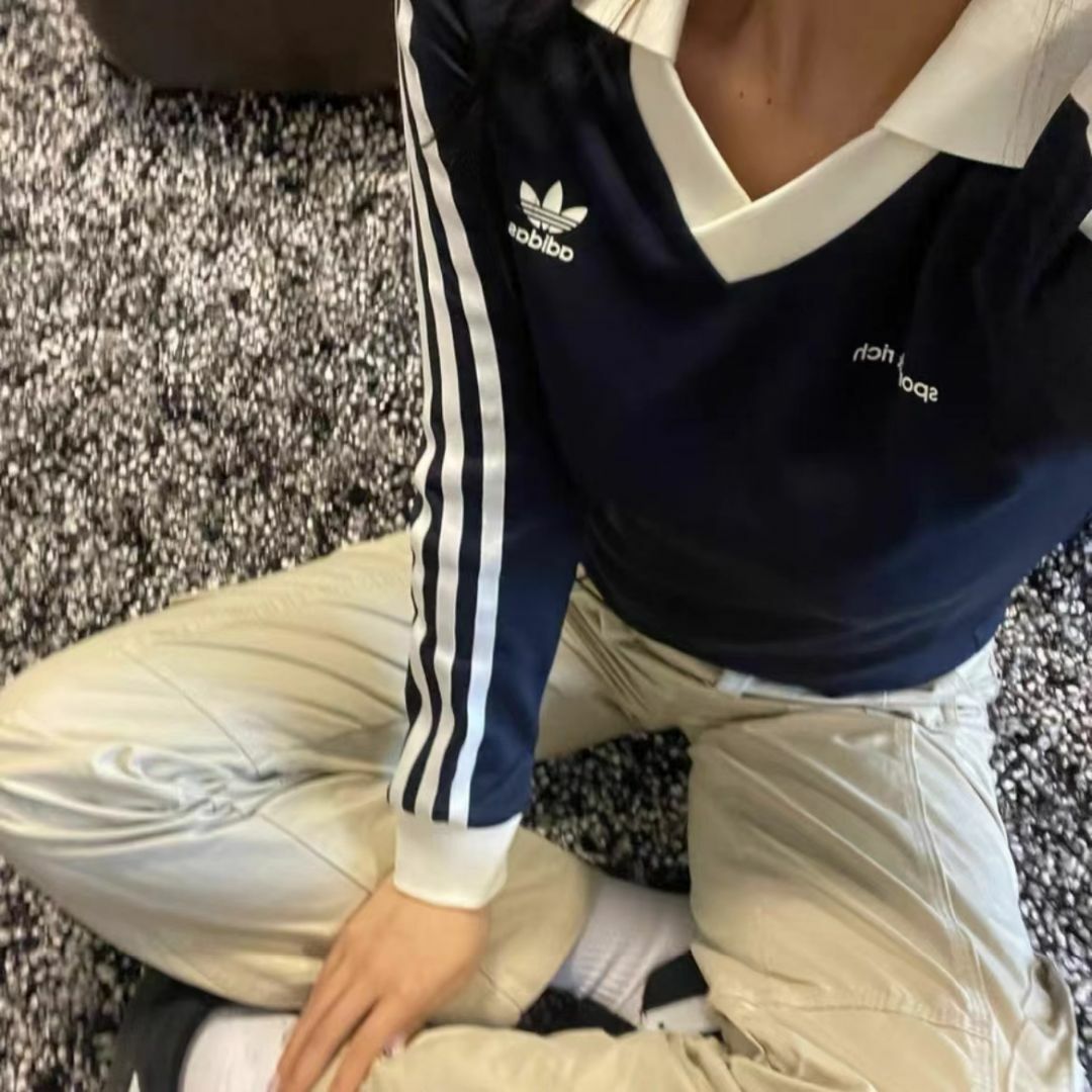 adidas - adidas×sporty×rich POLO Vネック クルースウェット の通販