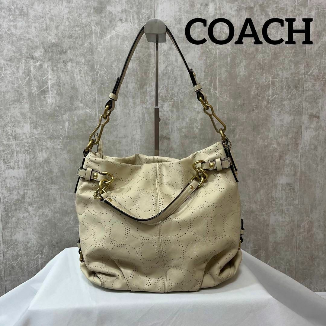 COACH - コーチ COACH 2wayショルダーバッグ オフホワイト F16908の