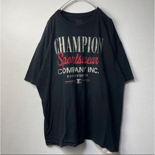 チャンピオン(Champion)のChampion 半袖ロゴプリントビッグTシャツ　2XL 黒(Tシャツ/カットソー(半袖/袖なし))