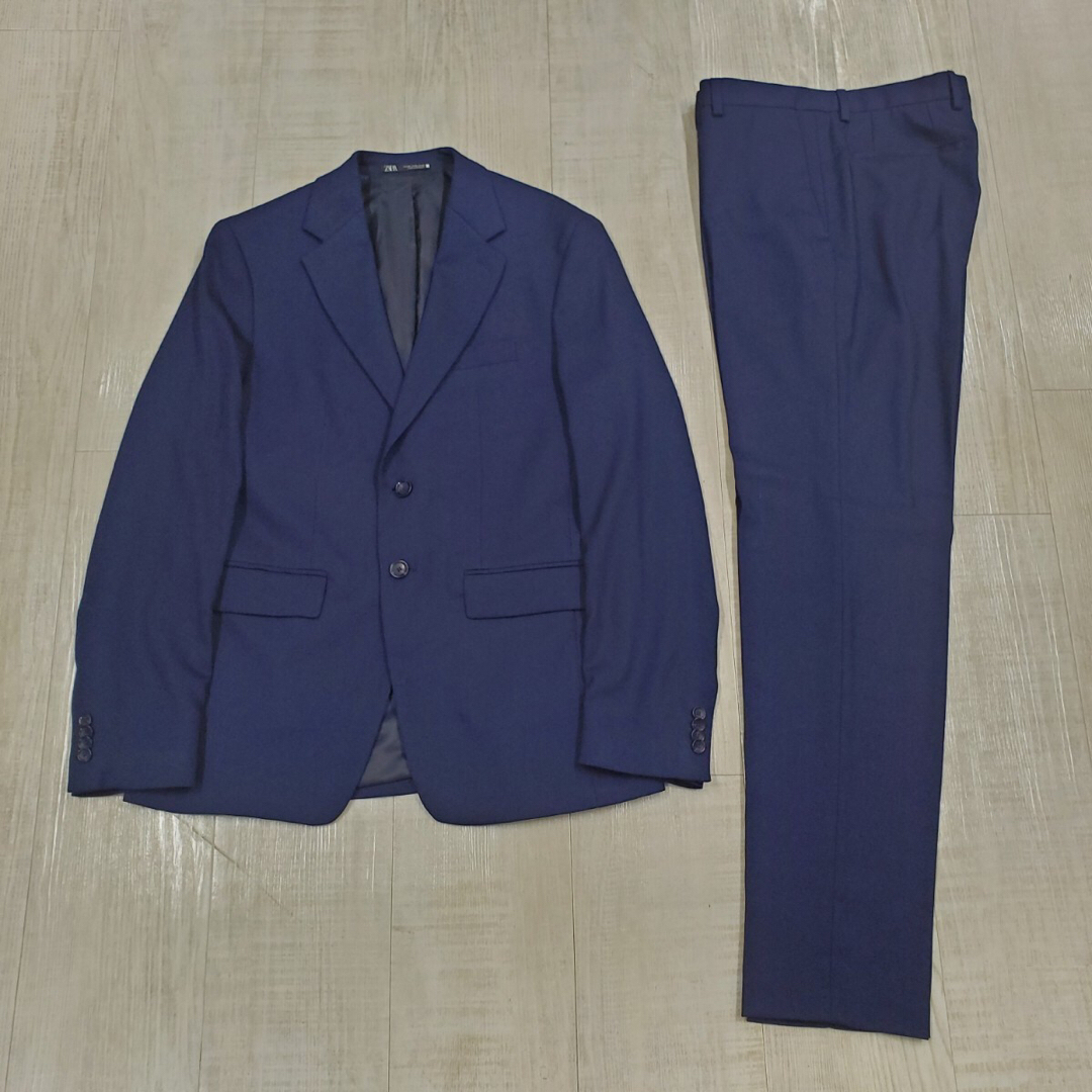 ZARA - ZARA セットアップ ウール ブレンド 2B ジャケット ストレッチ