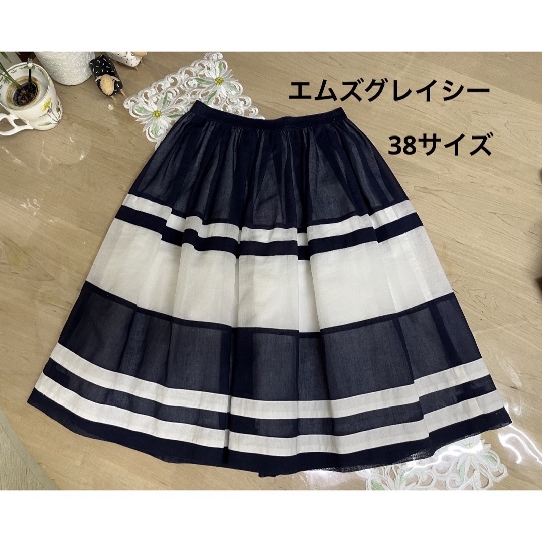 ✿エムズグレイシーsize38美品スカート