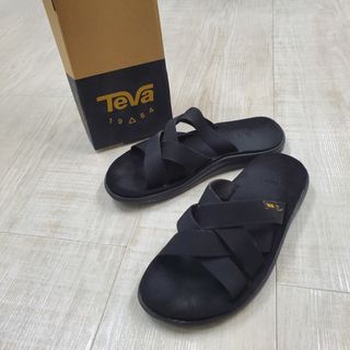 テバ(Teva)のTeva M VOYA SLIDE メンズ サンダル ブラック 27.0cm(サンダル)