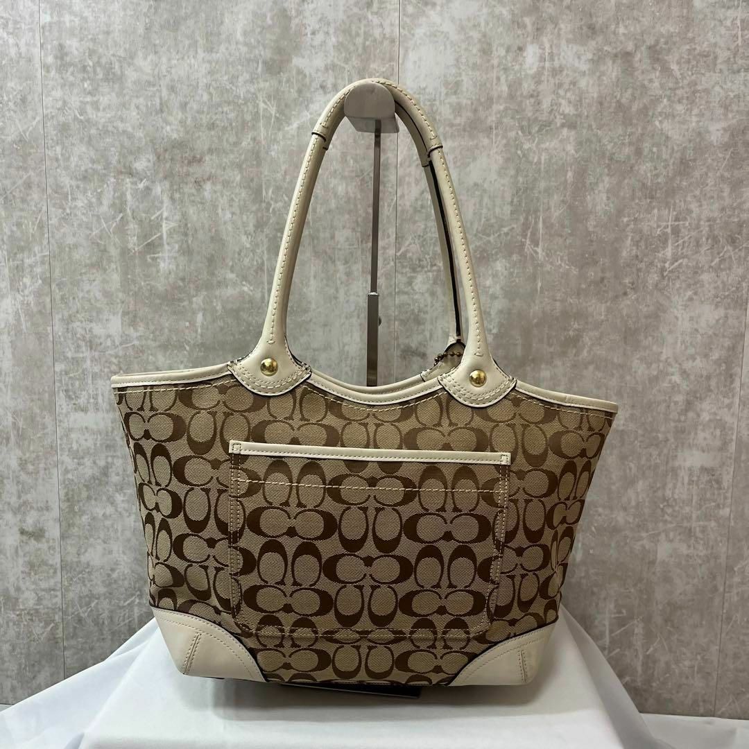 コーチ COACH トートバッグ シグネチャー 12369 ジャガード×レザー 1