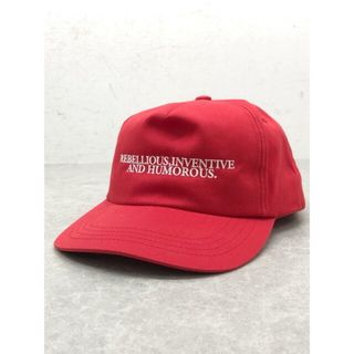 アップルバム(APPLEBUM)のAPPLEBUM(アップルバム) Philosophy 5 Panel Cap レッド 帽子 【中古】【007】(キャップ)