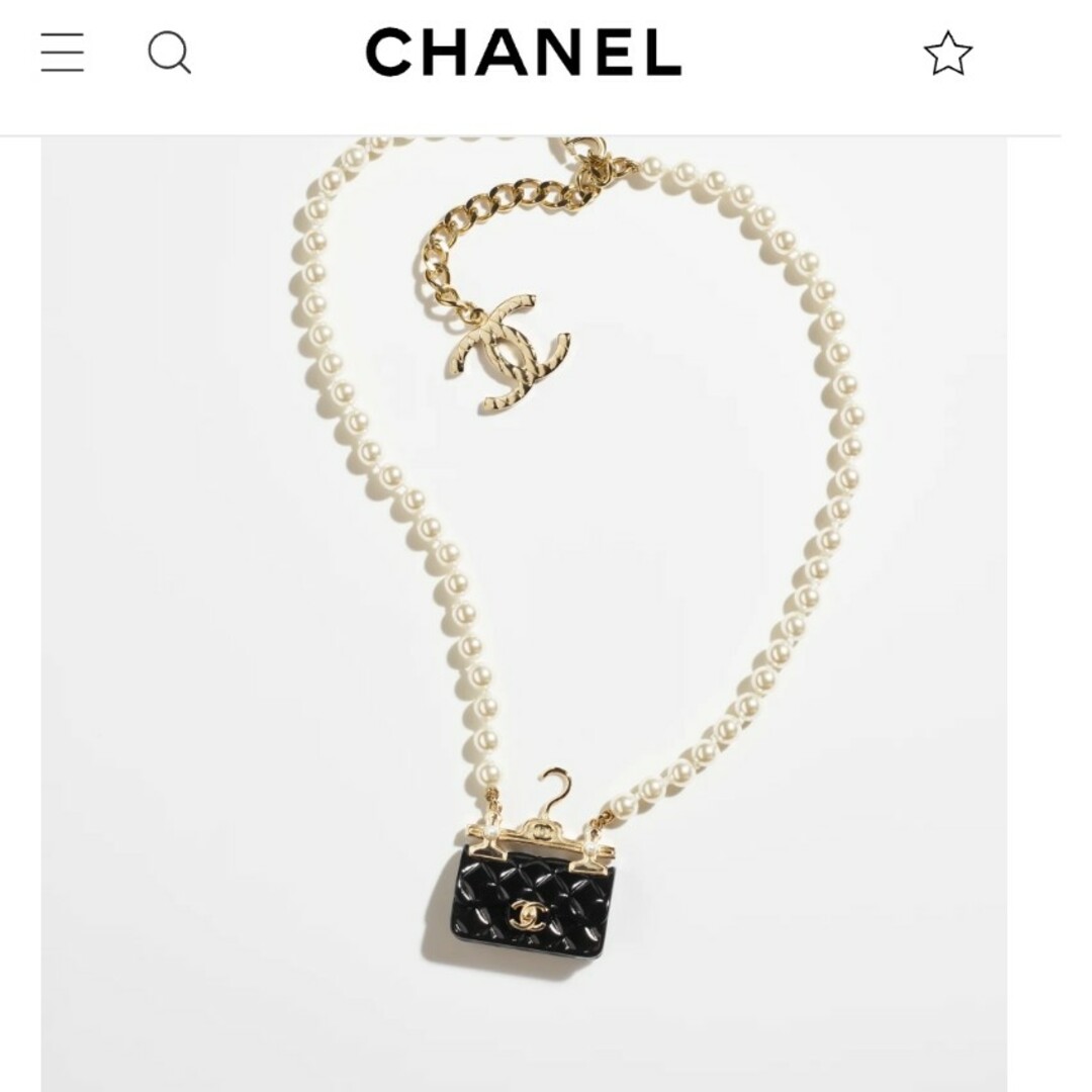 『CHANEL』シャネル　2023秋冬　バッグ　パール　ネックレス　チョーカー