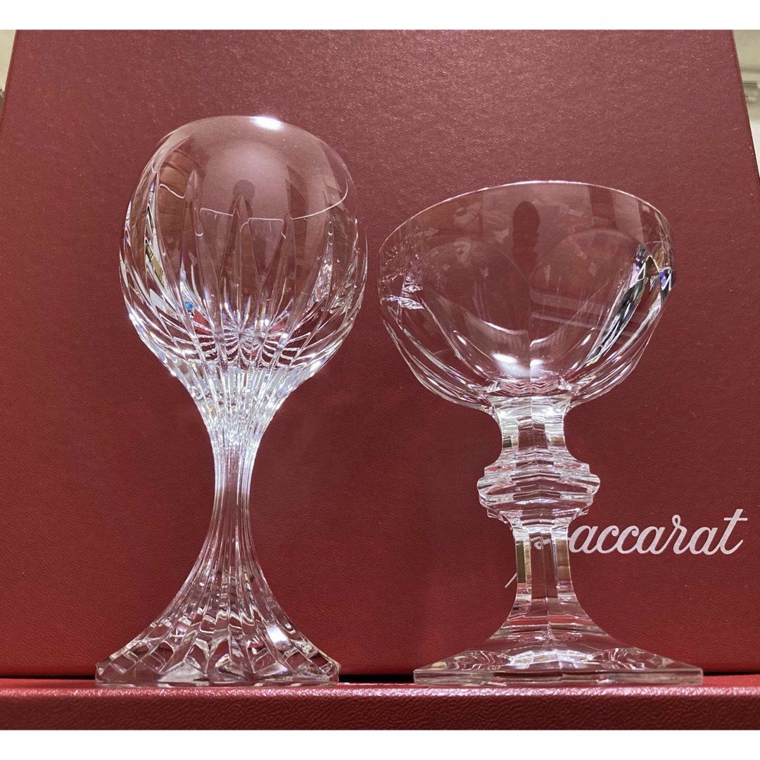 交換無料! Baccarat バカラ マッセナ ペア ワイングラス 新品未使用