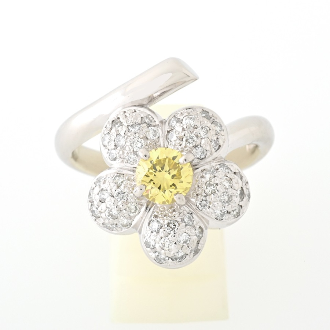 162800円 イエローダイヤ Pt900 #14 B-126507 リング reduktor.com.tr