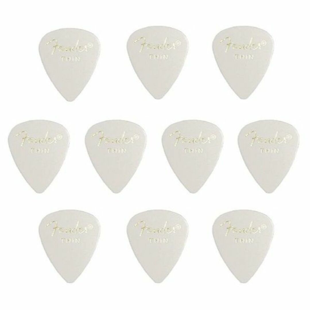 Fender ギター ピック 351 ホワイト・ シン 10枚 楽器の楽器 その他(その他)の商品写真