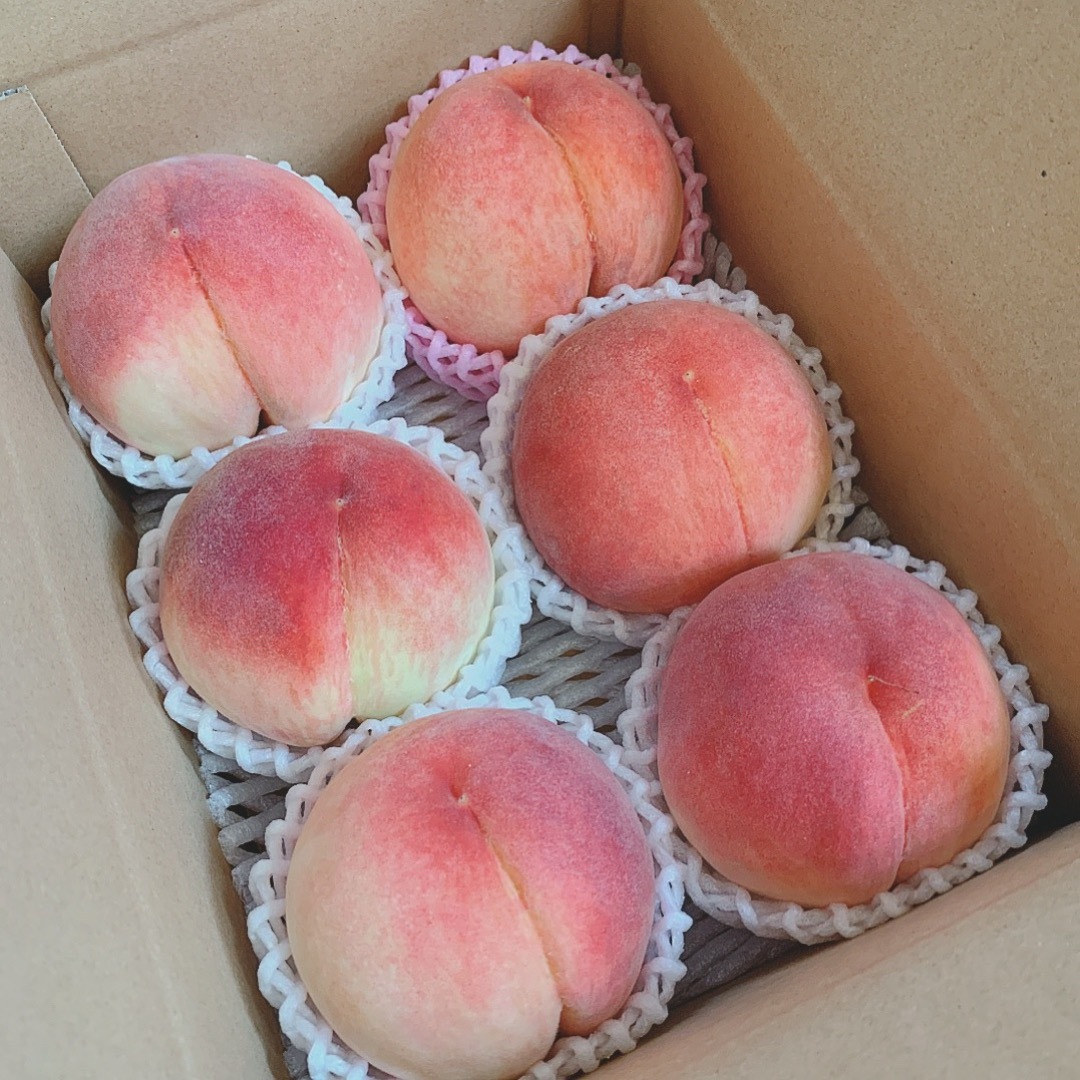 cocoさま専用 山梨の甘い桃 超特大を2キロ5個詰め2箱 - フルーツ