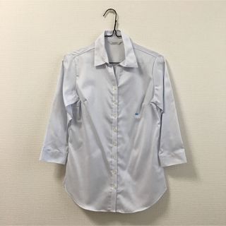 パーソンズ(PERSON'S)の洋服の青山　PERSONS スーツ　シャツ　ブラウス　ブルー　七分丈　タグ付(シャツ/ブラウス(長袖/七分))