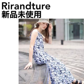 リランドチュール(Rirandture)の新品タグ付きRirandture ぼかしフラワーワンピース(ロングワンピース/マキシワンピース)