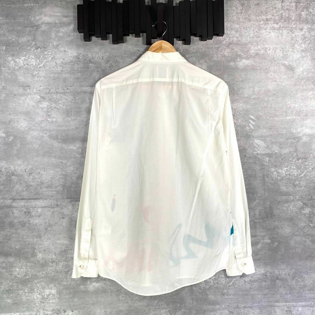 Paul Smith』ポールスミス (L) ペイント長袖シャツ-hybridautomotive.com