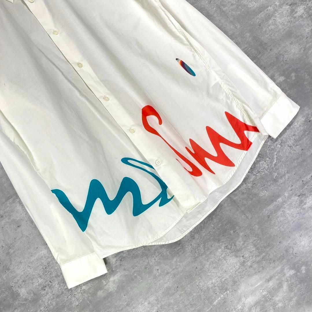 『Paul Smith』ポールスミス (L) ペイント長袖シャツ