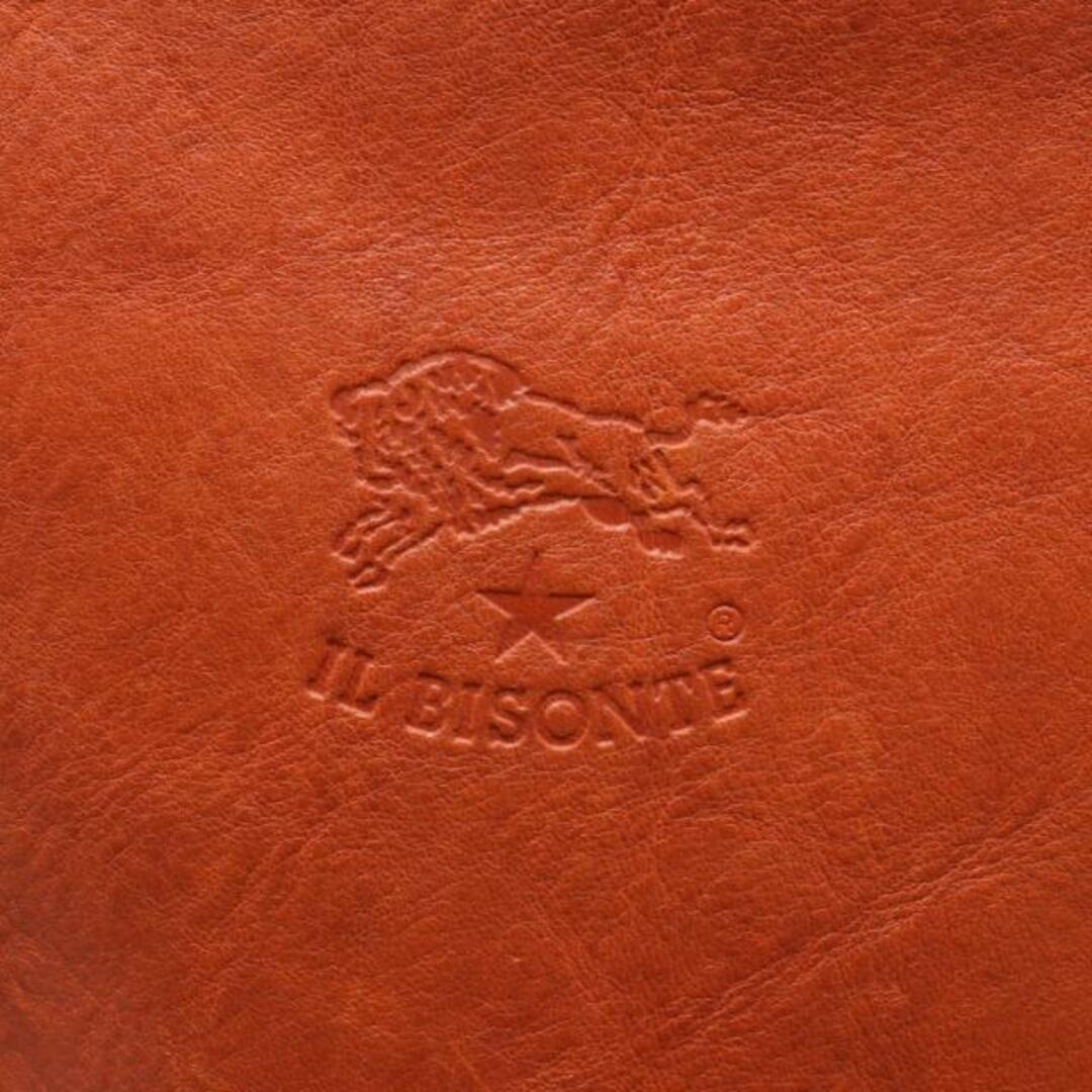 IL BISONTE(イルビゾンテ)の ショルダーバッグ キャンバス レザー ライトブラウン オレンジブラウン レディースのバッグ(ショルダーバッグ)の商品写真