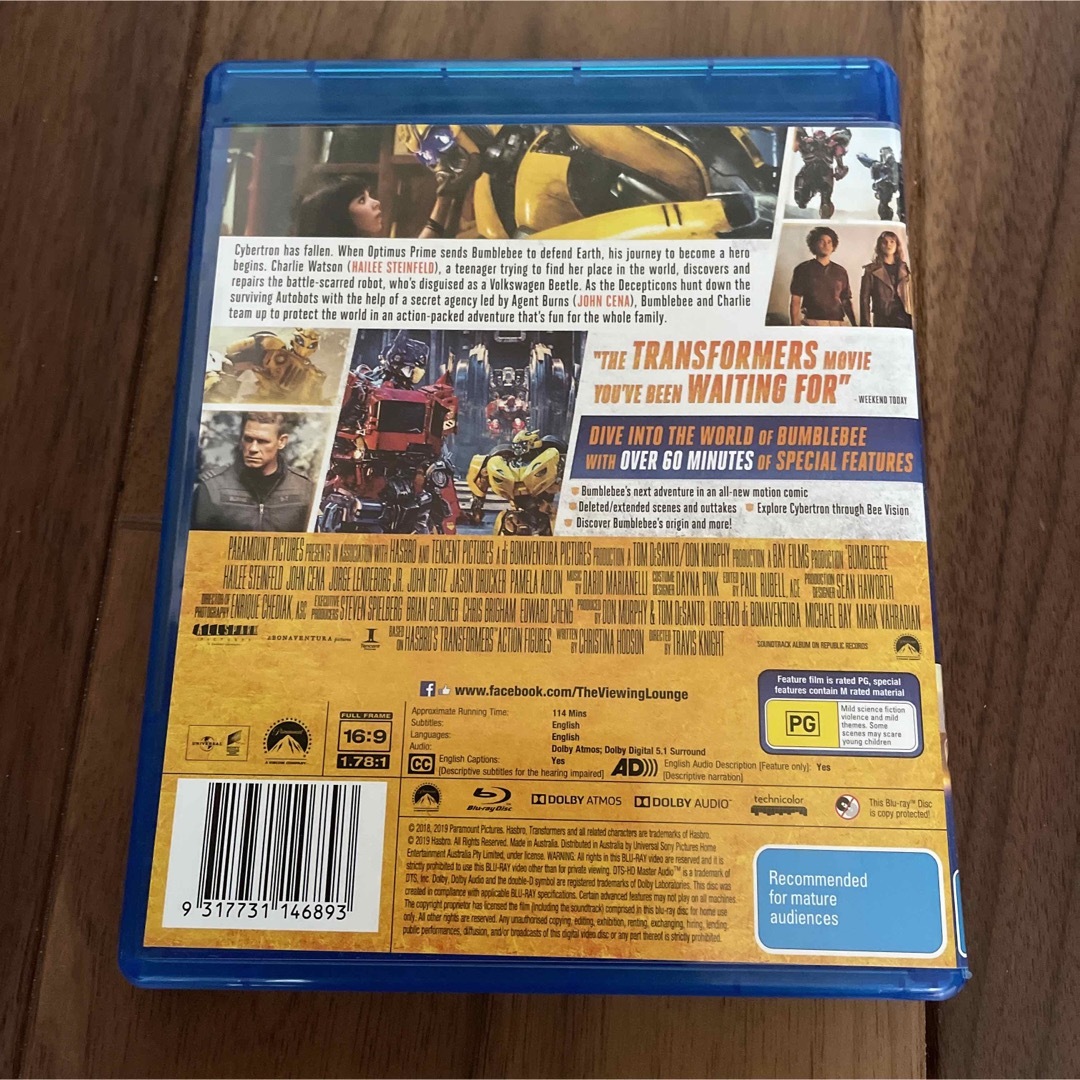バンブルビー　Blu-ray 海外版 エンタメ/ホビーのDVD/ブルーレイ(外国映画)の商品写真