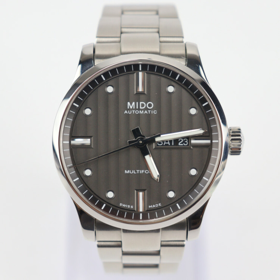 MIDO ミドー マルチフォート ジェント  腕時計 M005.430.11.061 ステンレススチール   シルバー グレー文字盤  自動巻き 【本物保証】