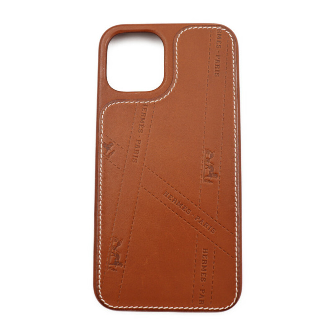 HERMES エルメス  iphone12/12pro ケース その他小物 H0007441A34 ヴォーバレニア レザー  フォーブ ブラウン系   iPhoneケース 携帯カバー スマホケース Z刻印 【本物保証】状態コンディション総合