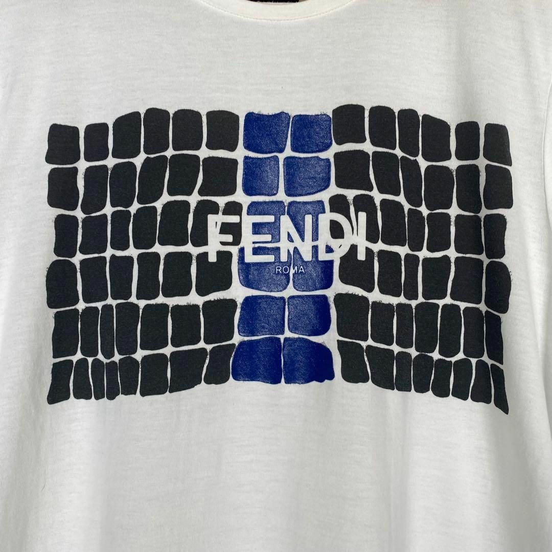 FENDI』フェンディ (50) プリント半袖Tシャツ / ホワイト-