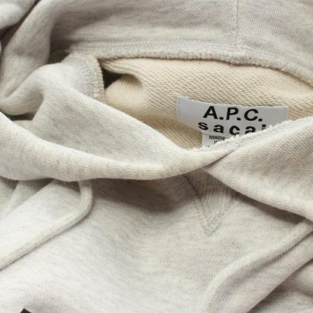 sacai(サカイ)のSacai × A.P.C. TAIYO HOODEI プルオーバーパーカー ライトグレー レディースのトップス(パーカー)の商品写真