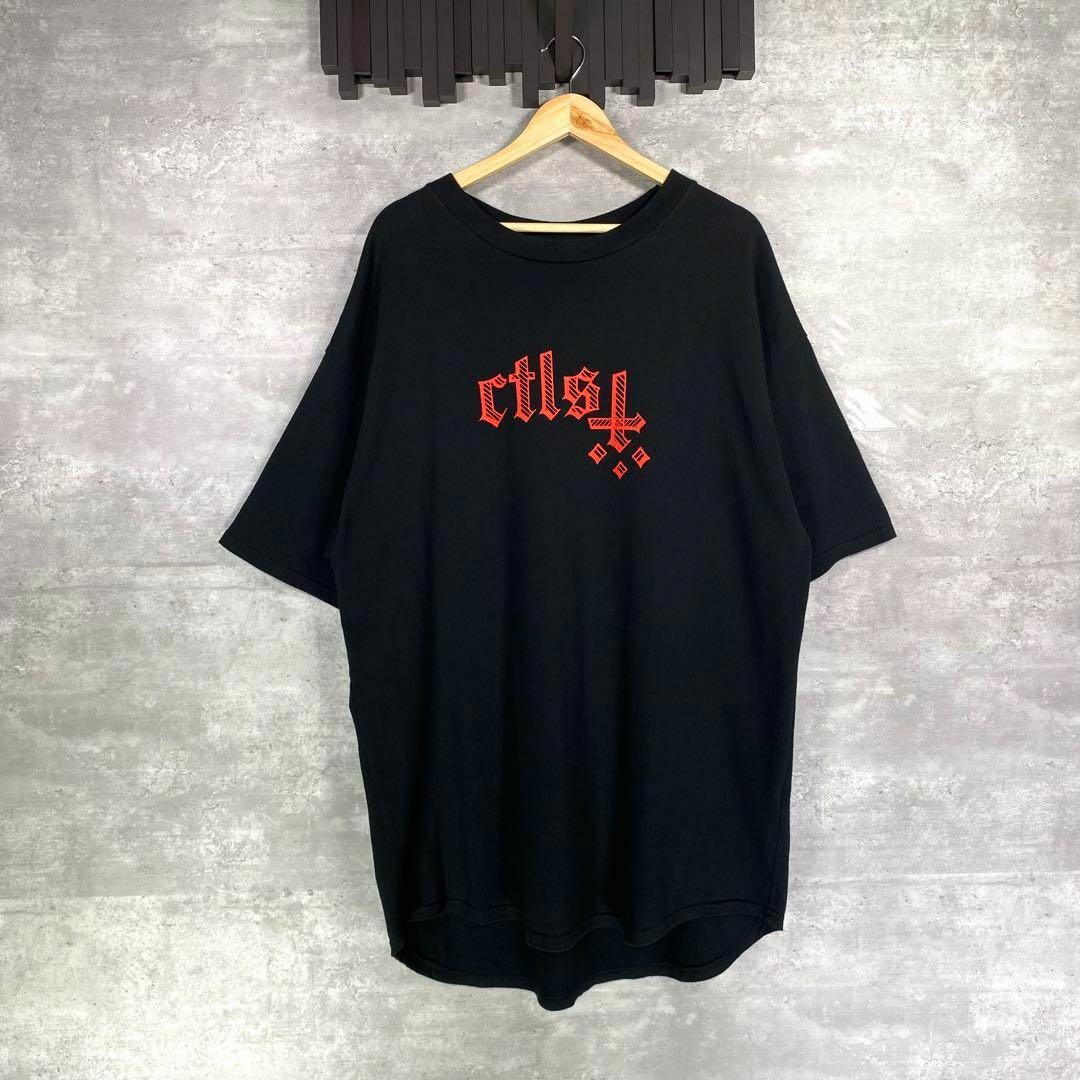 『CTLS』カタリスト (2) オーバーサイズプリントTシャツ / ブラック