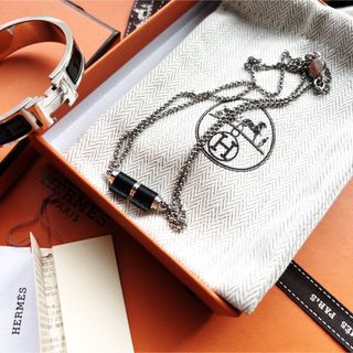 エルメス(Hermes)の新作　HERMES エルメス　シャルニエール　ブラック×シルバー　ネックレス(ネックレス)