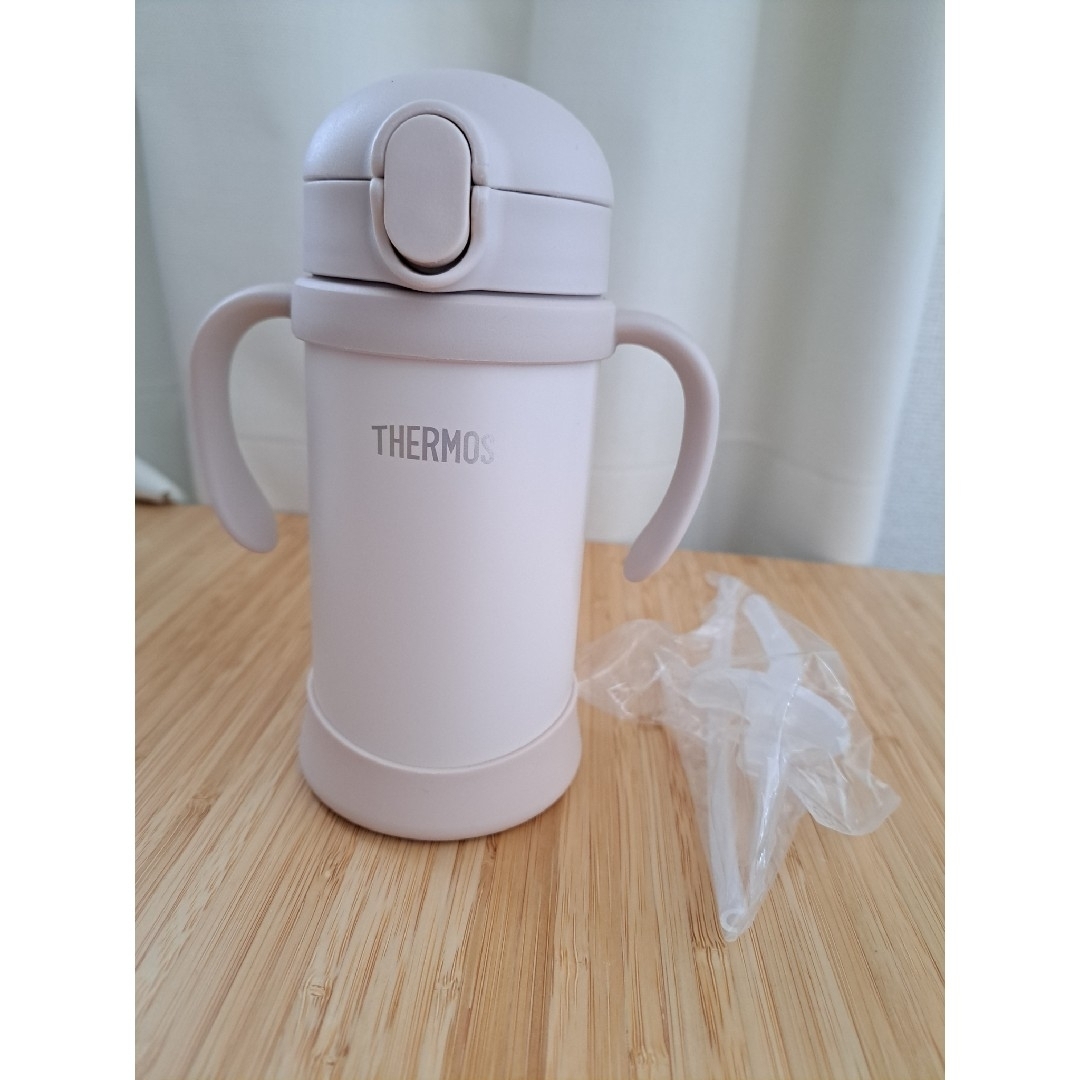 THERMOS(サーモス)のTHERMOS まほうびんのベビーストローマグ／FJL-350 ベージュ キッズ/ベビー/マタニティの授乳/お食事用品(水筒)の商品写真