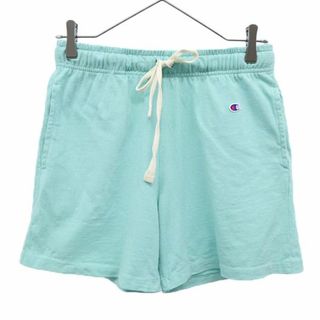 チャンピオン(Champion)のチャンピオン ロゴワッペン ショートパンツ M グリーン Champion レディース 【中古】  【230731】(ショートパンツ)