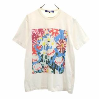 ジュンヤワタナベ(JUNYA WATANABE)のジュンヤワタナベ 2018年 コムデギャルソンマン 日本製 プリント 半袖 Tシャツ S ホワイト系 JUNYA WATANABE COMME des GARCONS MAN メンズ 【中古】  【230731】 メール便可(Tシャツ/カットソー(半袖/袖なし))