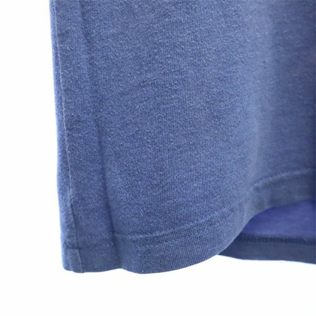 アーペーセー プリント 半袖 Tシャツ XS ブルー A.P.C. Vネック メンズ 【中古】 【230731】 メール便可