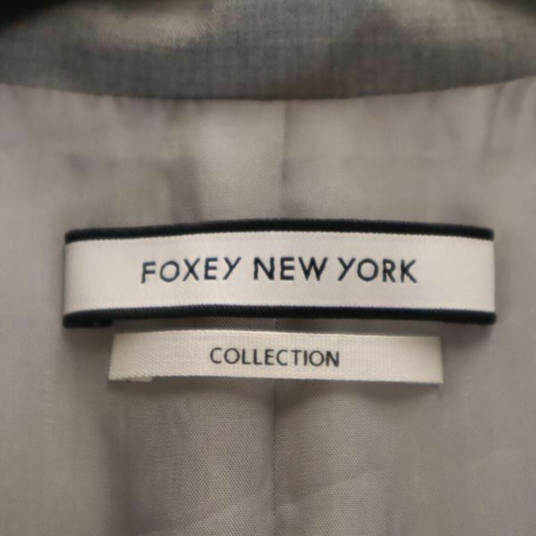 FOXEY NEW YORK(フォクシーニューヨーク)のフォクシー ニューヨーク ノースリーブ ワンピース 38 グレー FOXEY NEW YORK ジレ レディース 【中古】  【230731】 レディースのワンピース(ミニワンピース)の商品写真