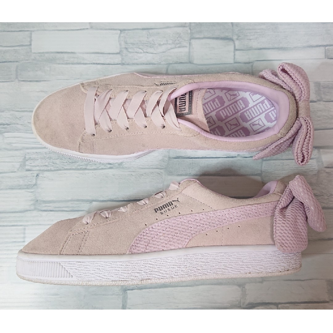 PUMA(プーマ)のPUMA SUEDE 25cm レディース スニーカー スエード リボンモチーフ レディースの靴/シューズ(スニーカー)の商品写真