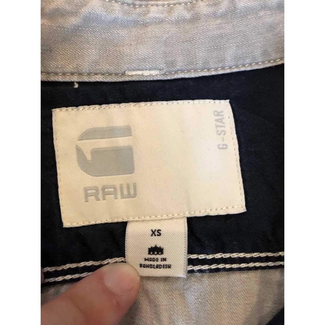 G-STAR RAW(ジースター)のジースター G-STAR.RAW 半袖 半袖シャツ デニムシャツ ホワイト メンズのトップス(Tシャツ/カットソー(半袖/袖なし))の商品写真