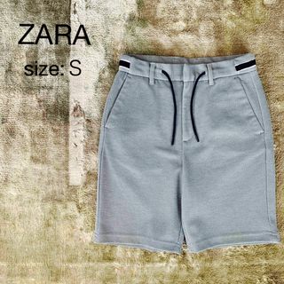 ザラ(ZARA)のZARA ハーフパンツ　バミューダパンツ　ブルーグレー(ショートパンツ)