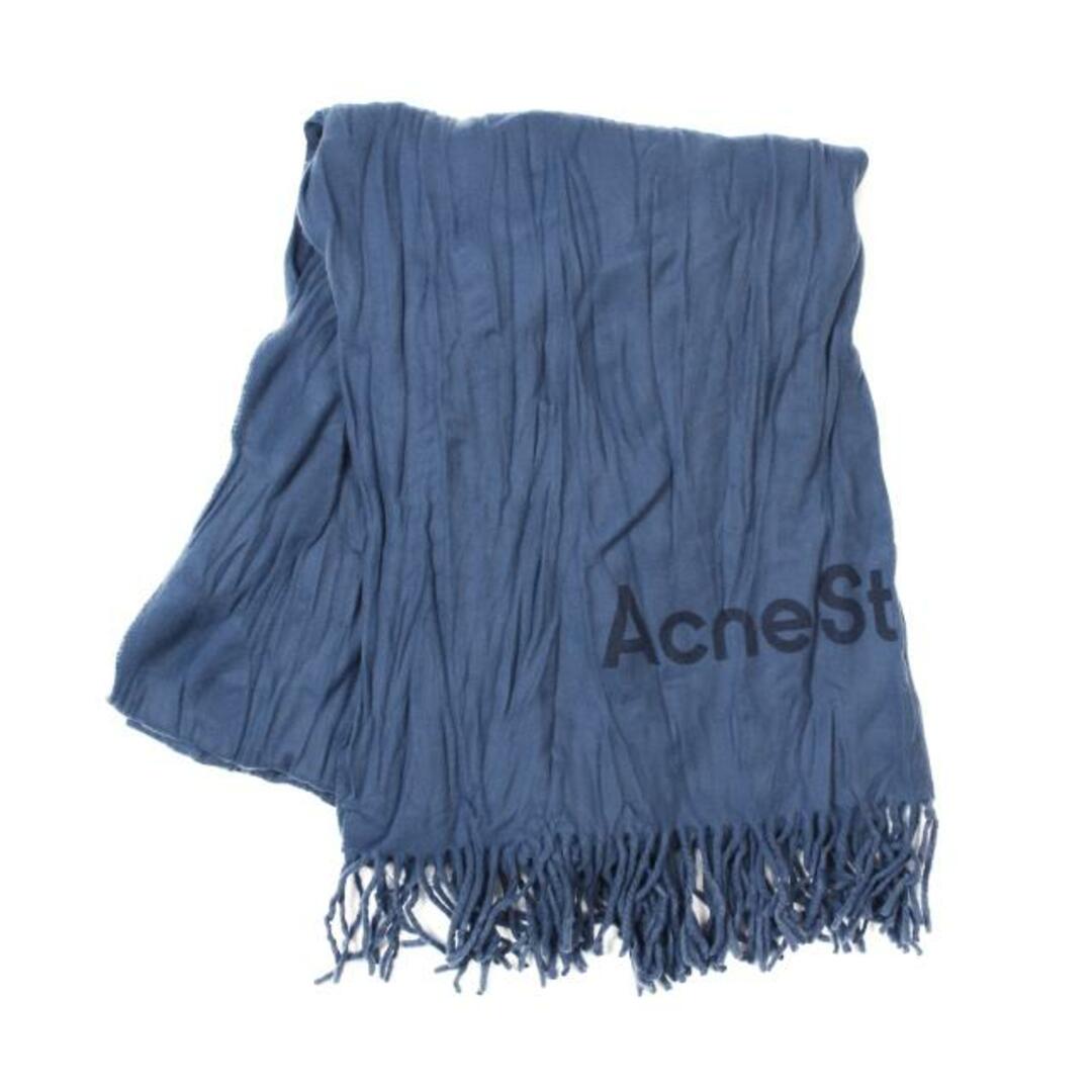 【新品未使用】 アクネストゥディオズ ACNE STUDIOS ストール 大判 マフラー ウール100% 幅70cm×全長200cm CA0107  【DENIM BLUE】 | フリマアプリ ラクマ