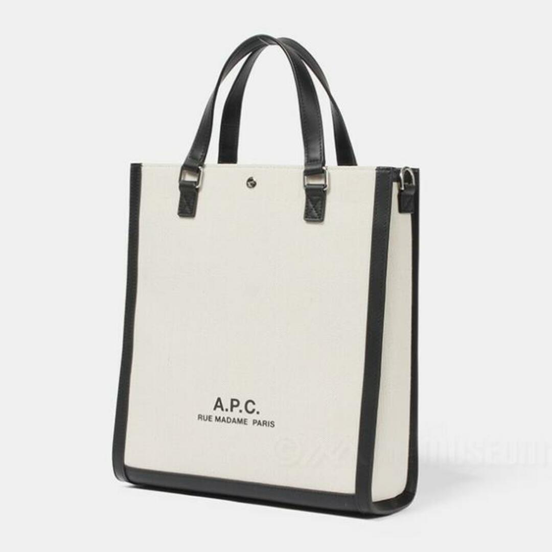 A.P.C(アーペーセー)の【新品未使用】 A.P.C. アーペーセー ロゴ トートバッグ ショルダーバッグ コットン リネン COEYOM61772 【BAA BEIGE】 レディースのバッグ(トートバッグ)の商品写真