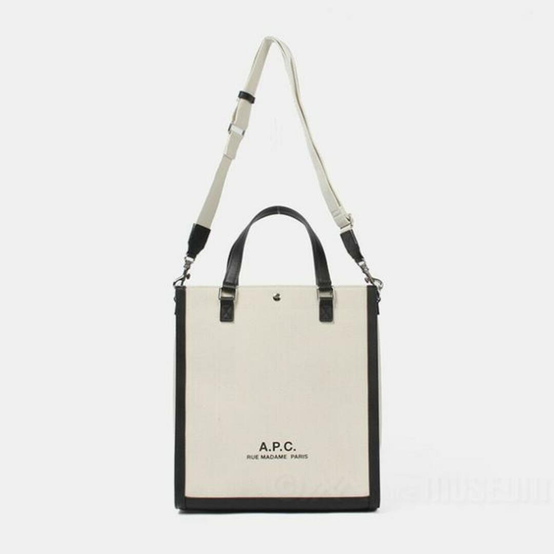 A.P.C(アーペーセー)の【新品未使用】 A.P.C. アーペーセー ロゴ トートバッグ ショルダーバッグ コットン リネン COEYOM61772 【BAA BEIGE】 レディースのバッグ(トートバッグ)の商品写真