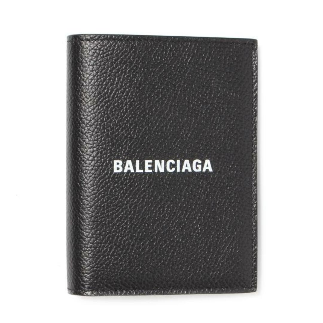 【新品未使用】 BALENCIAGA バレンシアガ 二つ折り 財布 CASH VERTICAL BIFOLD WALLET レザー 6815791IZI3 【BLACK/L WHITE】