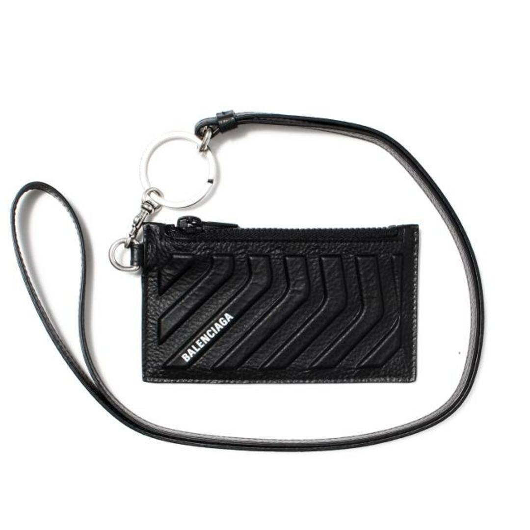 【新品未使用】 BALENCIAGA バレンシアガ カードケース 定期入れ CASH CARD CASE ON KEYRING 6834252103I  【BLACK】 | フリマアプリ ラクマ