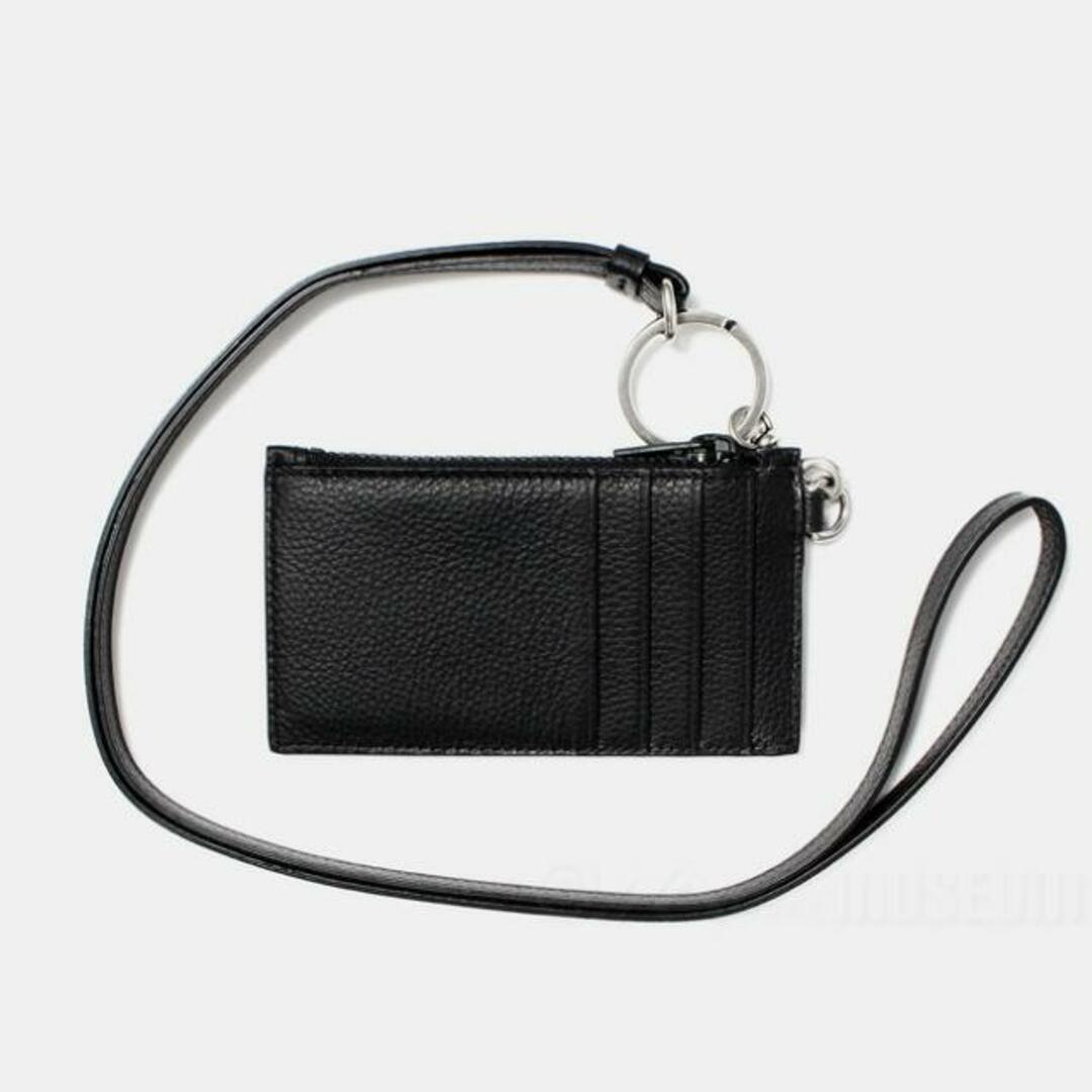 【新品未使用】 BALENCIAGA バレンシアガ カードケース 定期入れ CASH CARD CASE ON KEYRING 6834252103I 【BLACK】