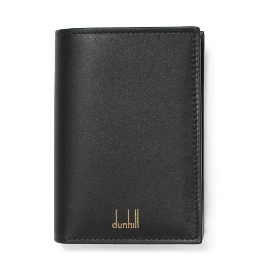 素材フルグレインカーフレザー【新品未使用】 Dunhill ダンヒル 名刺入れ デュークビジネス カードケース with ガセット DU22F2475DK DU20R2475DK 【BLACK】