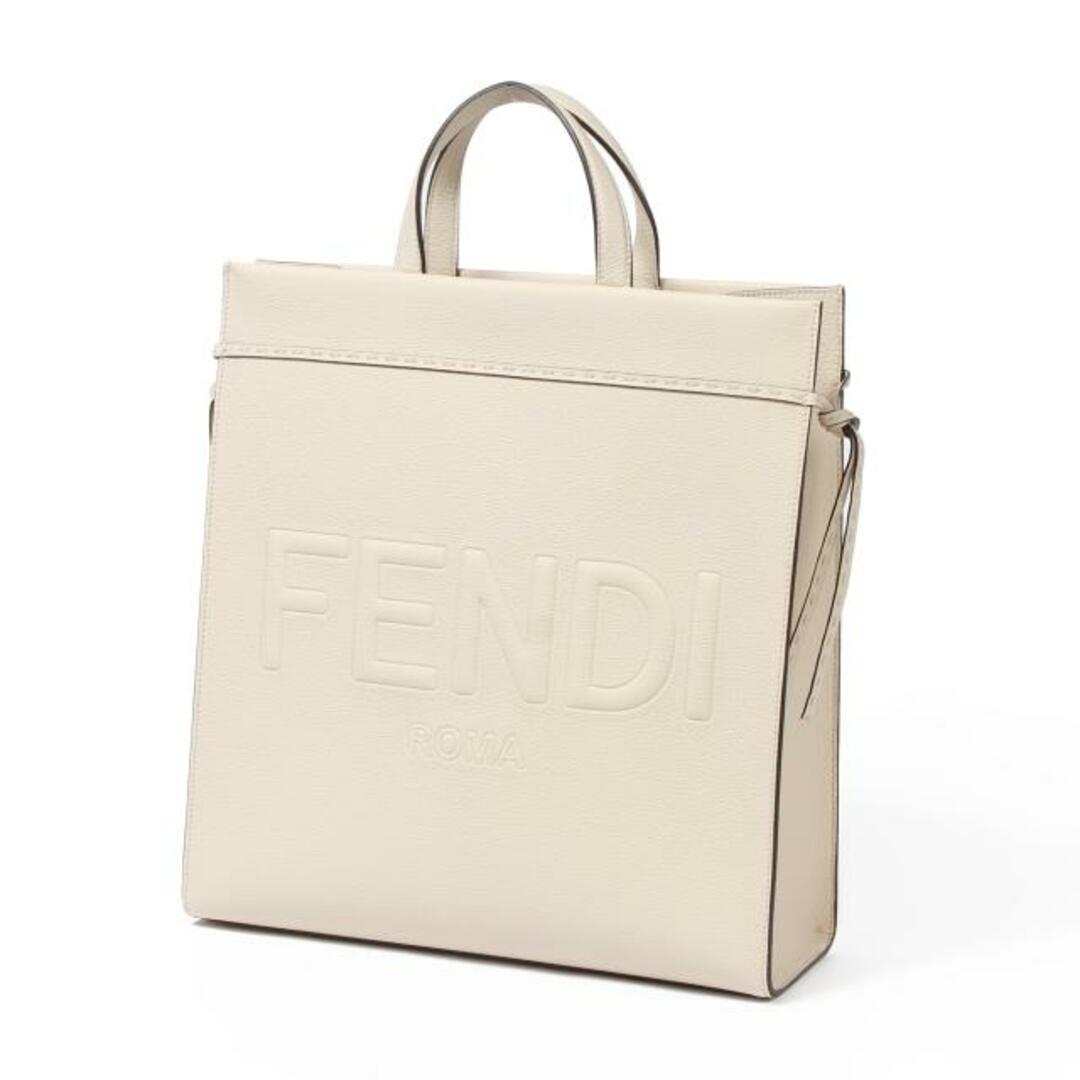 【領収書付き】FENDI フェンディ　サンシャイン　トート　ミディアム　ホワイト