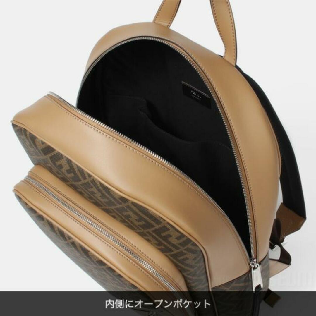 【新品未使用】 FENDI フェンディ リュック バックパック レザー ZAINO OVETTO FF NEW 7VZ074A9XS 【TABACCO】